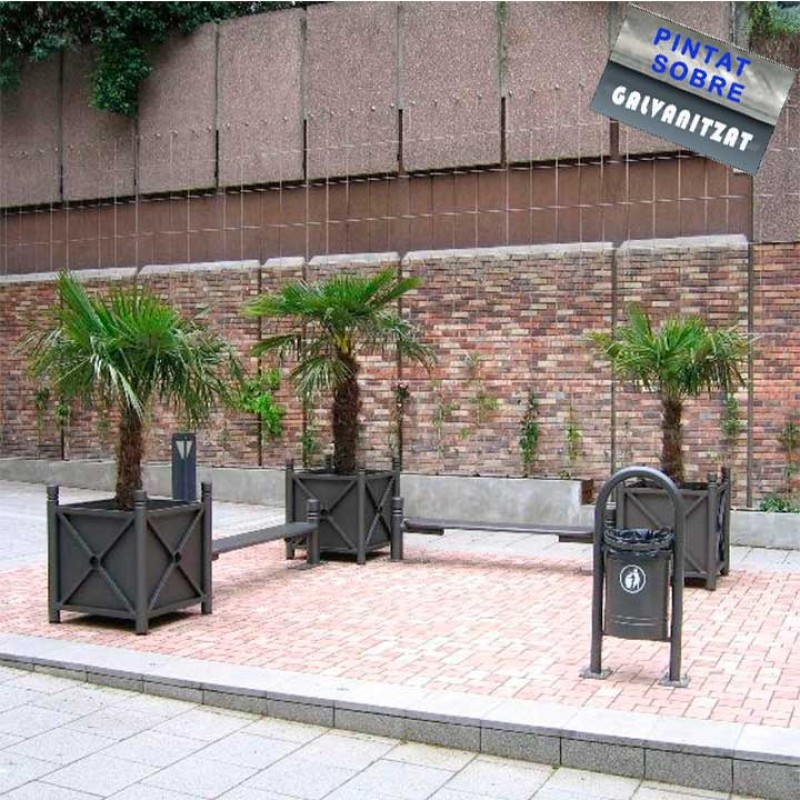 Jardinera Província acabat en només acer